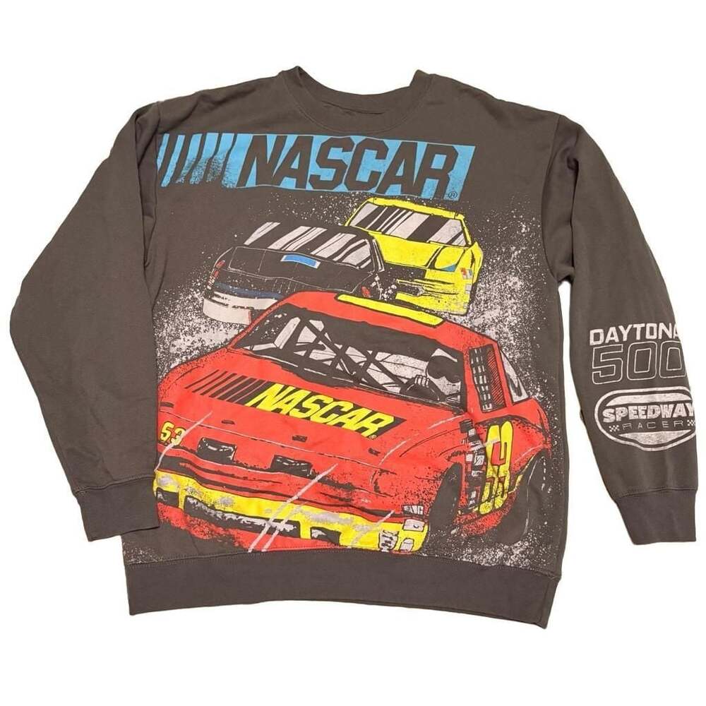 NASCAR Daytona 500 Graphic Sweatshirt Men’s/Women’s M Racingcore Y2K Skater